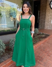 Vestido Denise - Vestido Longo  em Tecido