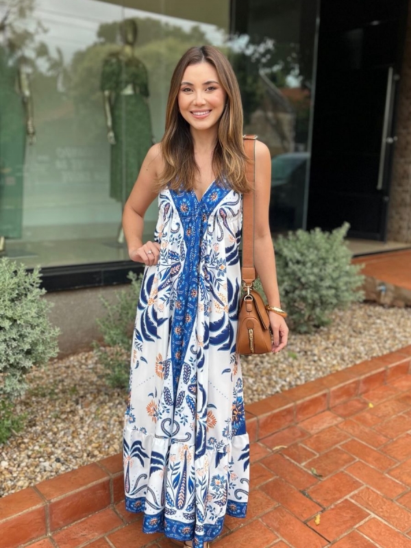 Vestido Denise - Vestido Longo Estampado