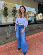 Calça Any - Calça Jeans Wide Leg