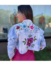 Jaqueta Amanda - Bordada com Flores