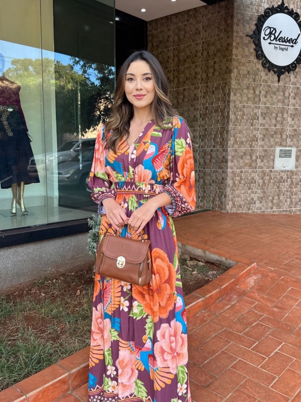 Vestido Luciana - Vestido Longo Estampado