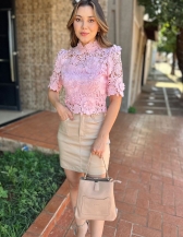 Blusa em Renda Catariana - Blusa em Renda Gripir