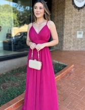 Vestido Queilla - Vestido Longo em Tuli