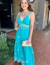 Vestido Luana - Vestido Longo Bordado