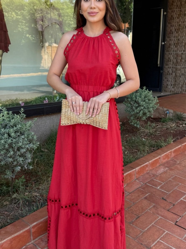 Vestido Camilla - Vestido Longo em Tecido