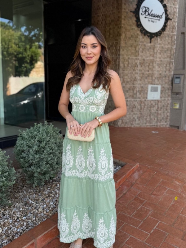 Vestido Tauane - Vestido Longo Bordado