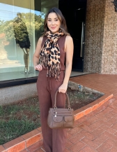 Conjunto Ana Carla - Conjunto de Calça em Tricot
