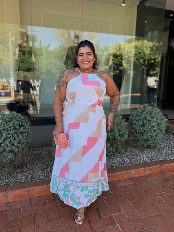 Vestido Fabiana - Vestido Longo em Viscolinho