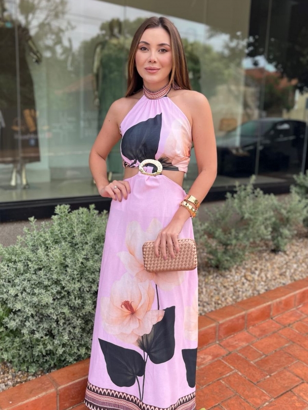 Vestido Carla - Vestido Longo Estampado