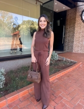 Conjunto Ana Carla - Conjunto de Calça em Tricot