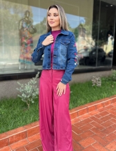 Jaqueta Talyta - Jaqueta Jeans Bordada