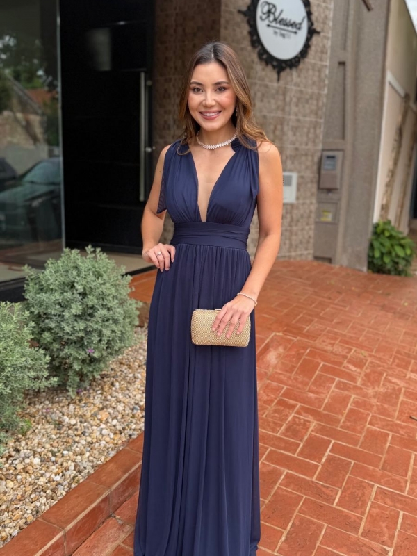 Vestido Paula - Vestido Longo Forrado