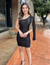 Vestido LIliane - Vestido curto em Paete