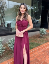 Vestido Esmeralda - Vestido Longo em Tuli Forrado