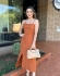 Vestido Paula Toller - Vestido Mídi em Viscolinho