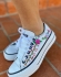 Tênis All Star Flores - Branco Bordado com Flores