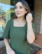 Vestido Marisa - Vestido Midi em Crepe