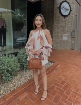 Vestido Ana Bella - Vestido Curto em Crepe de Seda Fluido