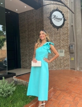 Vestido Valeska - Vestido midi tricoline