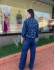 Jaqueta Leticia - Jeans Bordada em Strass