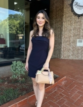 Vestido Ana Laura - Vestido Curto Tricoline