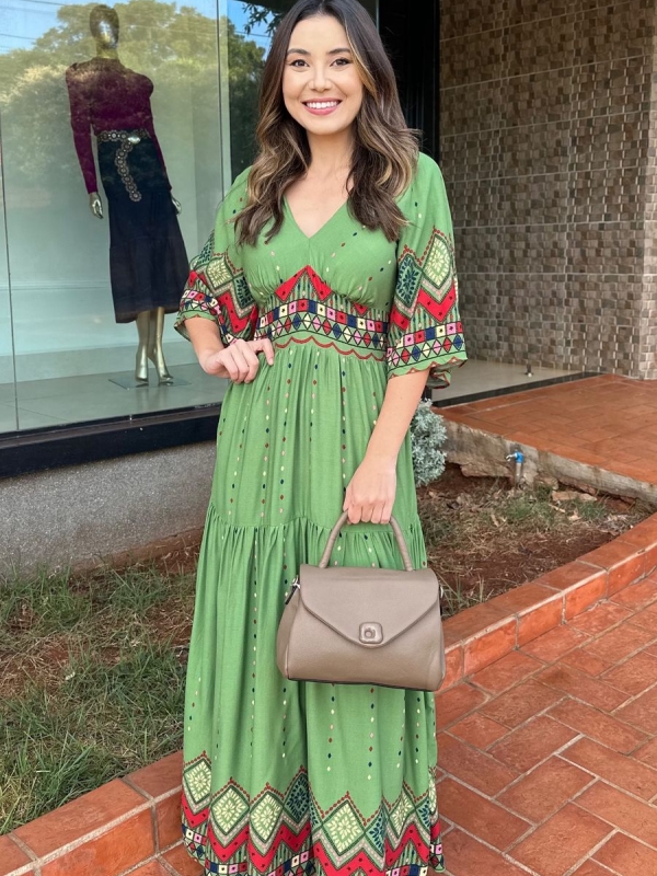 Vestido Olivia - Vestido Longo Estampado