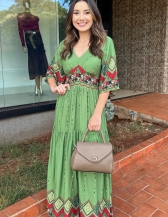 Vestido Olivia - Vestido Longo Estampado