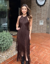 Vestido Bianca - Vestido Midi Franja