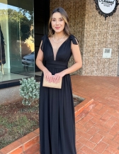 Vestido Tifane - Vestido Longo em Tuli Forrado