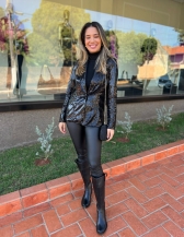Blaizer Olivia - Blaizer Paetê Preto