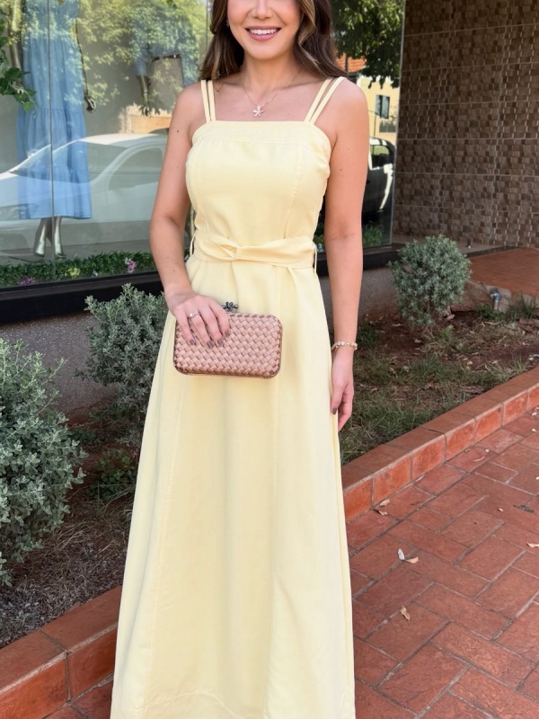 Vestido Joelma - Vestido Longo em Tecido