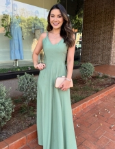 Vestido Lorena - Vestido Longo em Tecido